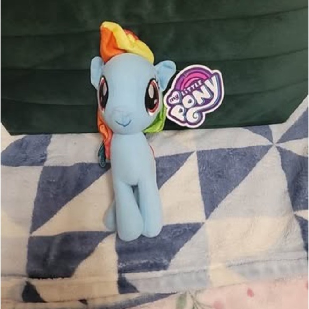 My Little Pony Plush Toy - Light Blue with Rainbow Mane